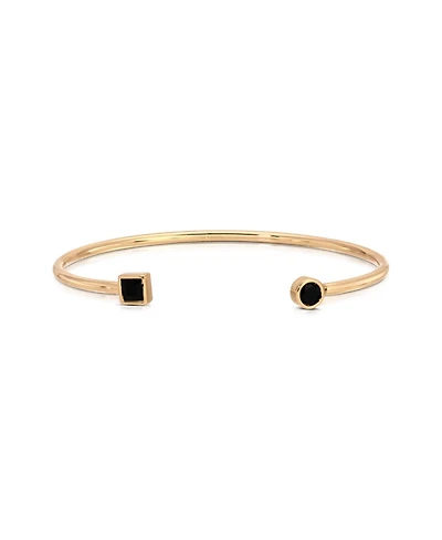 Ettika Gold-Tone Crystal Shapes Cuff Bracelet