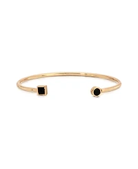 Ettika Gold-Tone Crystal Shapes Cuff Bracelet