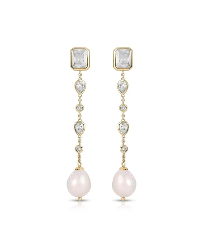 Ettika Gleaming Gem Linear Drop Earrings