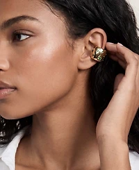 Ettika 18k Gold-Tone Crystal Chunky Cuff Earrings
