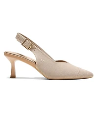 Vivaia Women's Addison Pointed-Toe Slingback Heels Sandals