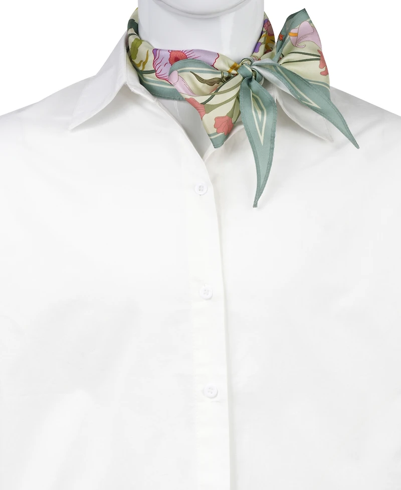 Bespoke Fashion Floral Diamond-Shape Scarf