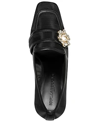 Karl Lagerfeld Paris Women's Savannah Mesh High Block Heel Pumps