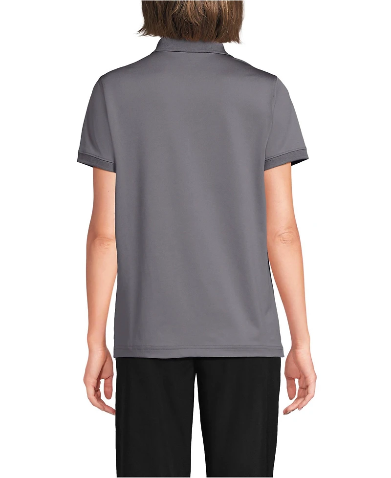 Lands' End Women's Short Sleeve Rapid Dry Polo Shirt