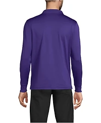 Lands' End School Uniform Men's Long Sleeve Rapid Dry Polo Shirt