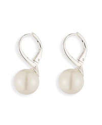 Lauren Ralph Lauren Silver-Tone Imitation Pearl Drop Earrings