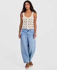 And Now This Petite Sequin Crochet Tank, Macy's Exclusive