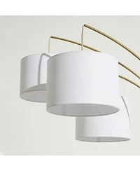 Trilage 84" Led Contemporary Arc Floor Lamp with Marble Base, Bulbs Included