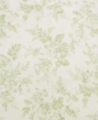 Laura Ashley Morning Gloria Printed Plush Reversible Throw, 70" x 50"