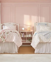 Laura Ashley Pintuck Solid Satin 2-Pc. Comforter Set, Twin Xl