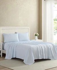 Laura Ashley Bedford Skinny Stripe Cotton Percale 3-Pc. Sheet Set, Twin Xl