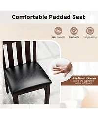 Slickblue Set of 2 High Back Dining Chairs for Kitchen Room