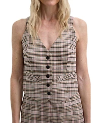 Scalpers Women's Pinkcheck Vest