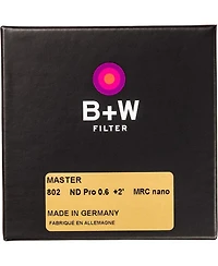 B + W 30.5mm Master 802M Nd 0.6 2-Stop Mrc Nano Neutral Density Filter