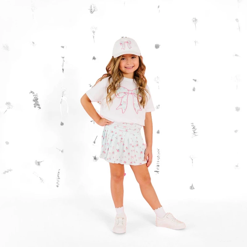 Sweet Wink Toddler Girls Floral Athletic Skort
