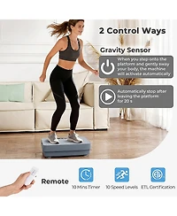 Sugift 17.5 in Vibration Plate with Gravity Sensor and Speed Control