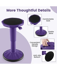 Gouun Adjustable-Height Wobble Active Learning Stool for Office