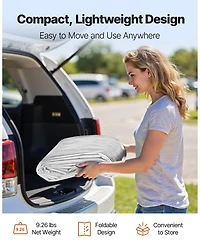 Gouun 10 x 20 Feet Carport Replacement Canopy Waterproof Uv Resistant Top Cover