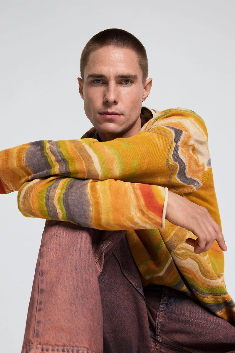 Desigual Men's Abstract printed sweater