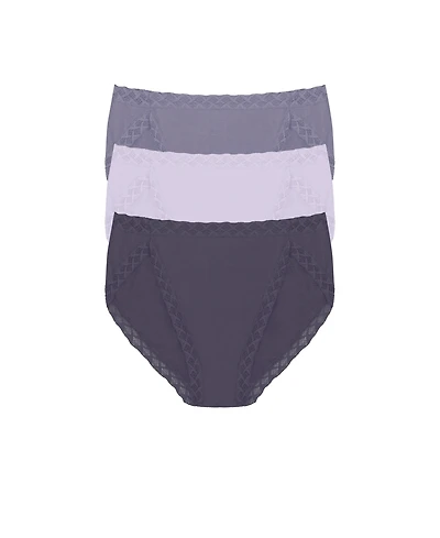 Natori Women's Bliss Supima Cotton French Cut Briefs 3-Pack