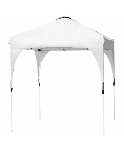 Sugift 6.6 ft Pop Up Canopy Tent with Height Adjustment and Bag