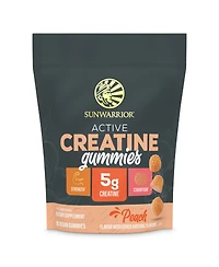 Sunwarrior Active Creatine Gummies Peach 90 Count 5g Creatine