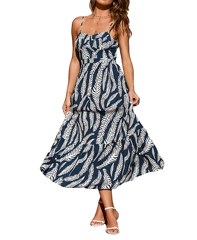 Cupshe Women's That's My Type Tropical Midi Beach Dress