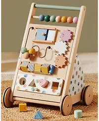 Tiny Land Versatile Wooden Baby Walker Activity Center