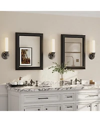 Apmir 16" x 20" Inch Thick Metal Framed Wall Mirrors for Bedroom