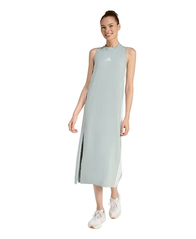 adidas Women's Cotton-Blend Sleeveless Racerback Maxi Dress