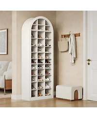 Tribesigns 12-Tier Shoe Storage Cabinet with 36 Cubbies, 70.9''H Freestanding Shoe Rack Organizer, White