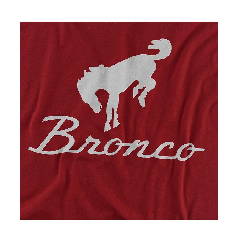 Logovision Men's Ford Bronco Chrome Bronco Logo T-Shirt