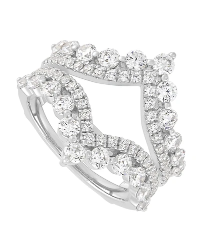 Macy's Igi Certified Lab Grown Diamond Ring Guard (2 ct. t.w.) 14k White Gold