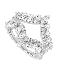 Macy's Igi Certified Lab Grown Diamond Ring Guard (2 ct. t.w.) 14k White Gold