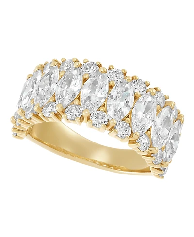 Macy's Igi Certified Lab Grown Diamond (4 ct. t.w.) Band Ring 14k Yellow Gold