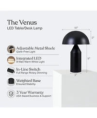 Brightech Venus Modern Contemporary Led Table Lamp with Dimmer