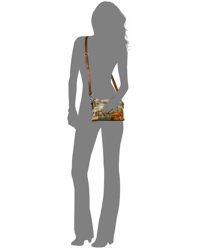 Patricia Nash Sevran Postcards From Paris Small Crossbody Handbag