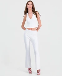 Guess Women's Joey Textured Halter Top