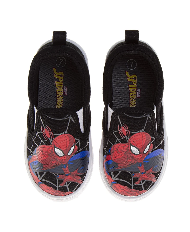 Spider-Man Big Boys Slip-On Canvas Shoes