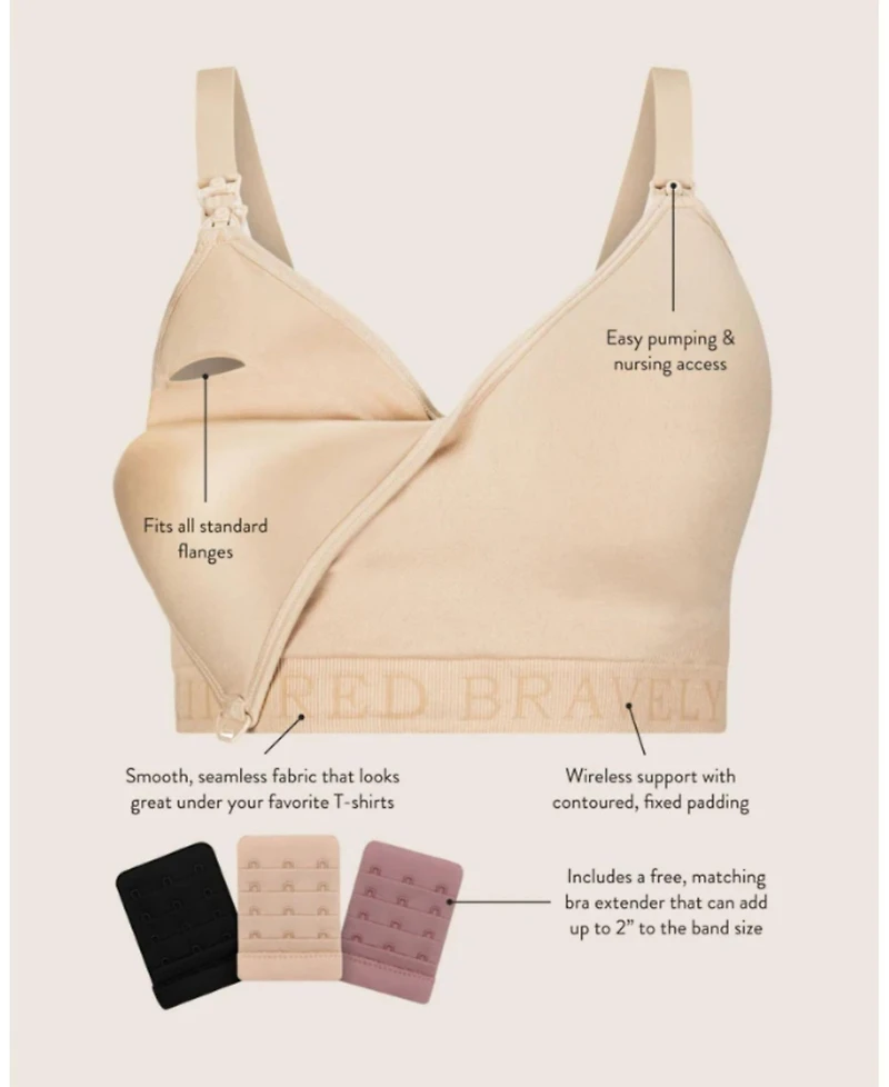 Kindred Bravely Maternity Busty Contour Hands-Free Pumping & Nursing Bra