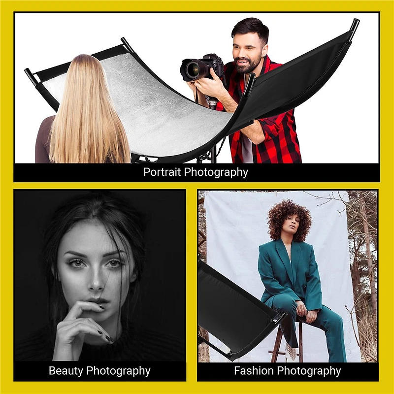 Glow ArcLight Ii Curved Light Reflector Kit, a Portable Photography Reflector for Studio, Photo, Video, Portrait w/White Light Reflector