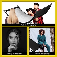 Glow ArcLight Ii Curved Light Reflector Kit, a Portable Photography Reflector for Studio, Photo, Video, Portrait w/White Light Reflector