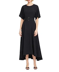 Elle Collection Women's Belted Midi Dress