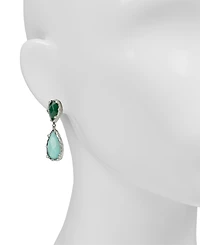 Patricia Nash Rhodium-Plated Double Drop Clip Earrings