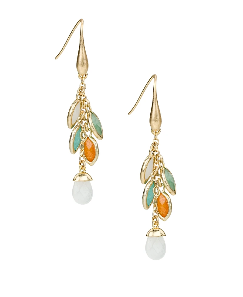 Patricia Nash Gold-Tone Plated Multi Charm Dangle Earrings