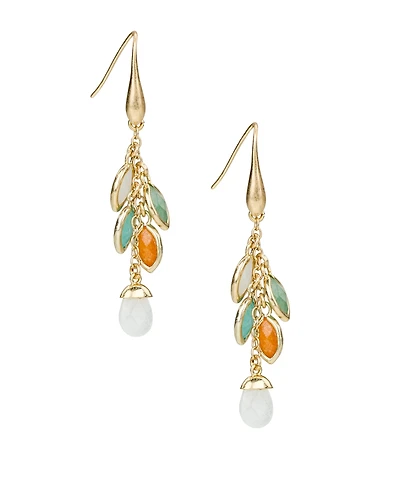 Patricia Nash Gold-Tone Plated Multi Charm Dangle Earrings