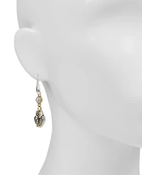 Patricia Nash Gold-Tone Plated Heart and Key Drop Earrings
