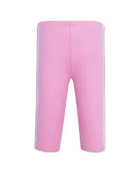 Hudson Baby Toddler Girls Cotton 4 Pieces Pants and Leggings, Conch Shell Begonia.
