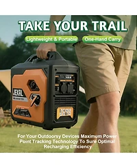 Mondawe 2500W-2800W Portable Inverter Generator Quiet Gas Powered with Eco Mode