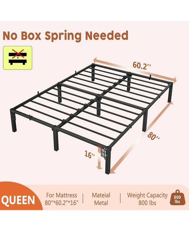 homfan Heavy Duty Metal Bed Frame